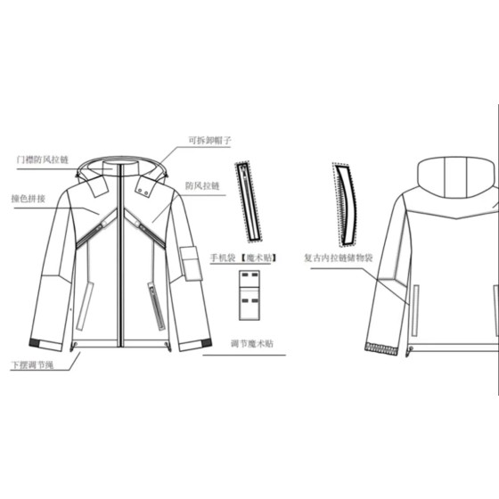 Yu An waterproof jacket